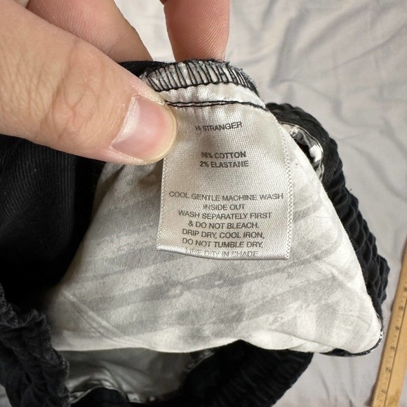 I Love Ugly Pants Zespy Men’s Small Drop Crotch Tapered Slim Fit Black Zipper - Picture 7 of 10